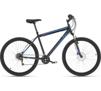 Велосипед BLACK ONE Onix 27.5 D, чёрный/синий/серый, размер рамы 20", HD00000422