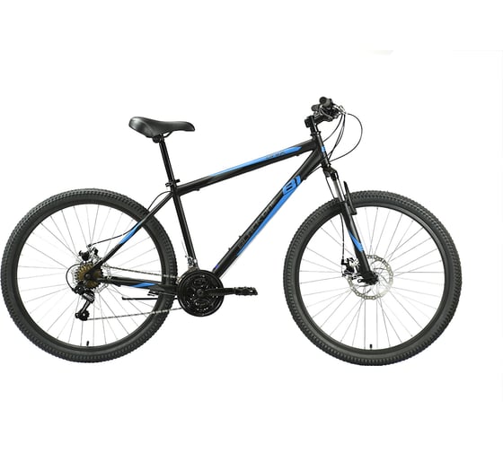Велосипед BLACK ONE Onix 27.5 D, чёрный/синий/серый, размер рамы 18", HD00000421
