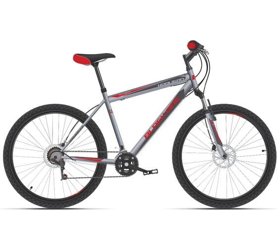 Велосипед BLACK ONE Hooligan 26 D, серый/красный, размер рамы 20", HD00000462