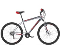 Велосипед BLACK ONE Hooligan 26 D, серый/красный, размер рамы 18", HD00000461