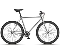 Велосипед BLACK ONE Urban 700, черный/серебристый, размер рамы 18", HD00000466