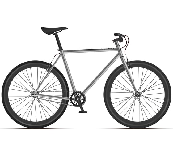 Велосипед BLACK ONE Urban 700, черный/серебристый, размер рамы 18", HD00000466