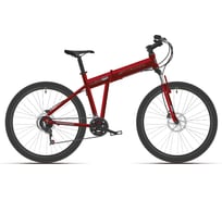 Велосипед STARK Cobra 26.2 D, 2021 г, красный/серый, размер рамы 22", HD00000264