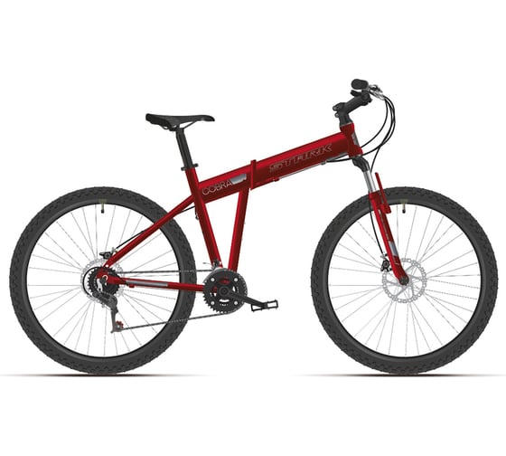 Велосипед STARK Cobra 26.2 D, 2021 г., красный/серый, 20", HD00000263 1