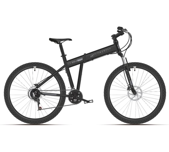 Велосипед STARK Cobra 27.2 HD, 2021 г, чёрный/серый, размер рамы 20", HD00000254