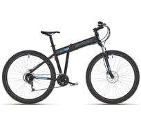 Велосипед STARK Cobra 29.2 HD, 2021 г, чёрный/голубой, размер рамы 22", HD00000249