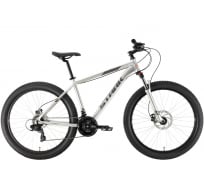 Велосипед STARK Hunter 27.2+ HD, 2021 г, серебристый/серый, размер рамы 16", HD00000654