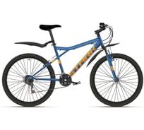 Велосипед STARK Slash 26.1 D, 2021 г, синий/оранжевый, размер рамы 14.5", HD00000125