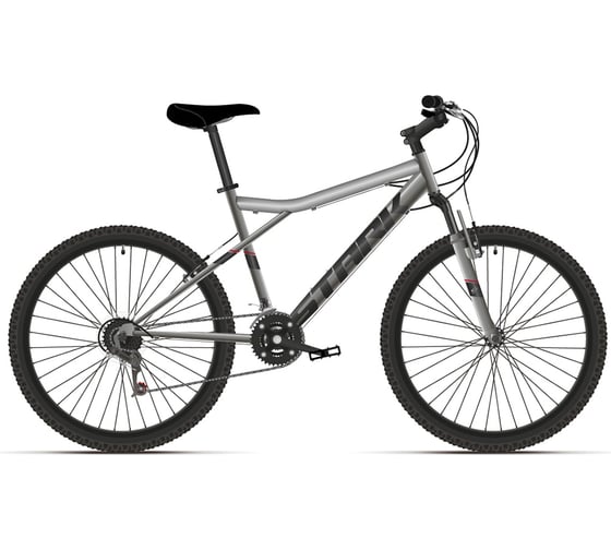Велосипед STARK Slash 26.2 V, 2021 г, серебристый/черный, размер рамы 16", HD00000117
