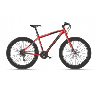 Велосипед STARK Fat 26.2 HD, 2021 г, красный/черный, размер рамы 18", HD00000178