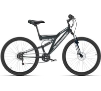 Велосипед BLACK ONE Phantom FS 26 D, черный/серый/серебристый, размер рамы 20", HD00000363
