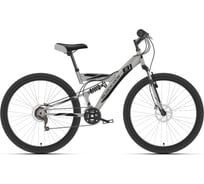 Велосипед BLACK ONE Flash FS 27.5 D, серый/черный/чёрный, размер рамы 20", HD00000372