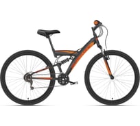 Велосипед BLACK ONE Flash FS 26, черный/оранжевый, размер рамы 18", HD00000377