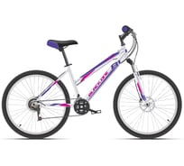 Велосипед BLACK ONE Alta 26 D, серебристый/фиолетовый/розовый, размер рамы 14,5", HD00000451