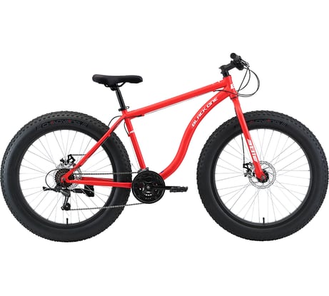 Велосипед BLACK ONE Monster 26 D, красный/белый, размер рамы 20", HD00000393