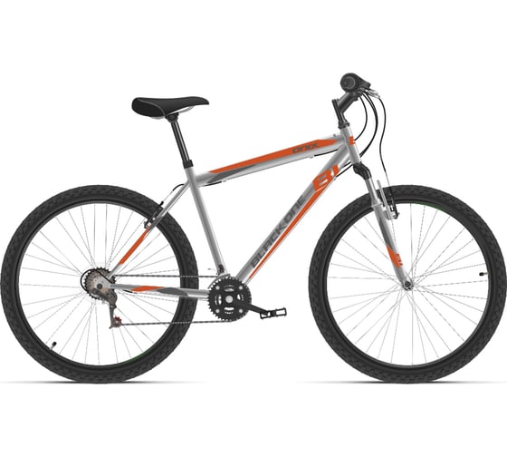 Велосипед BLACK ONE Onix 26, серебристый/оранжевый, размер рамы 20", HD00000427
