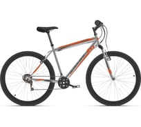 Велосипед BLACK ONE Onix 26, серебристый/оранжевый, размер рамы 16", HD00000426
