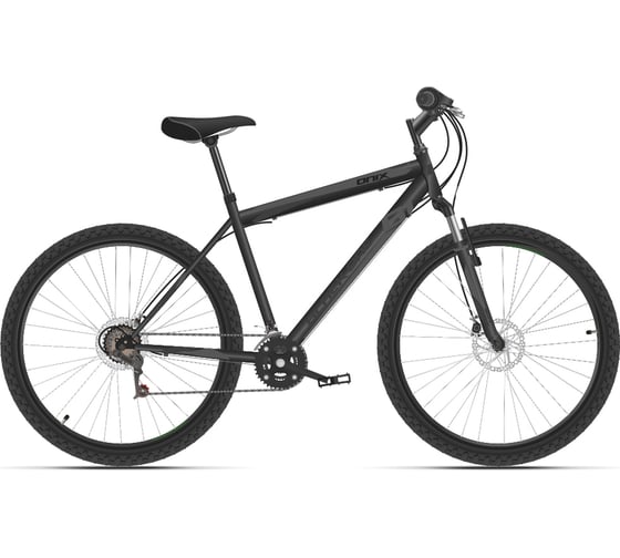 Велосипед BLACK ONE Onix 26 D, черный/черный, размер рамы 16", HD00000417