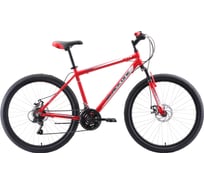 Велосипед BLACK ONE Onix 26 D Alloy, красный/серый/белый, размер рамы 18", HD00000403
