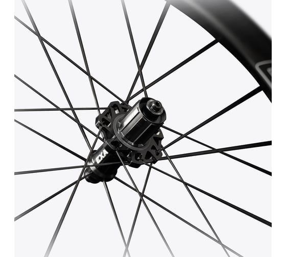 Карбоновая пара колес (вилсет) Magene EXAR STANDARD без покрышек, высота обода 45 мм, Disk-brake (дисковый тормоз) MGNDB45