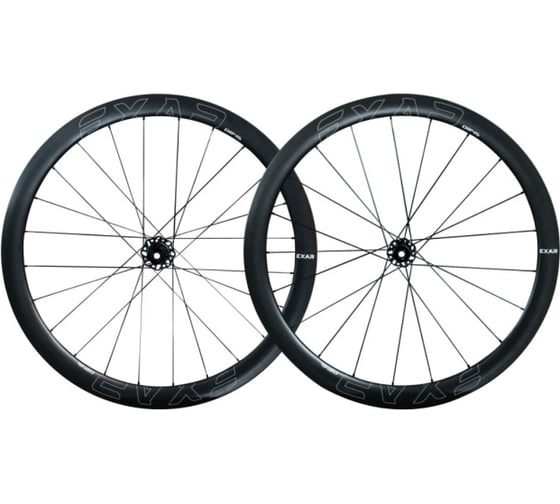 Карбоновая пара колес (вилсет) Magene EXAR STANDARD без покрышек, высота обода 45 мм, Disk-brake (дисковый тормоз) MGNDB45 1