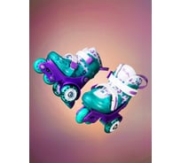 Набор роликовых коньков Saimaa WH-RSS Liberty фиолетово-зеленый, размер S (27-30) WH-RSS-8