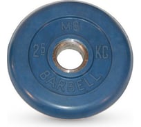 Обрезиненный диск Barbell d 51 мм, цветной, 2.5 кг 442