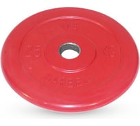 Обрезиненный диск Barbell d 51 мм, цветной, 25 кг 588