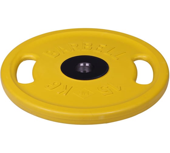 Олимпийский диск с ручками Barbell d 51 мм, цветной, 15 кг 1194