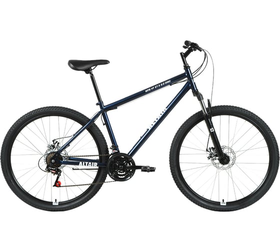 Велосипед ALTAIR MTB HT 27.5, 1.0 disc, темно-синий/серебристый RBKT1M17G001 1