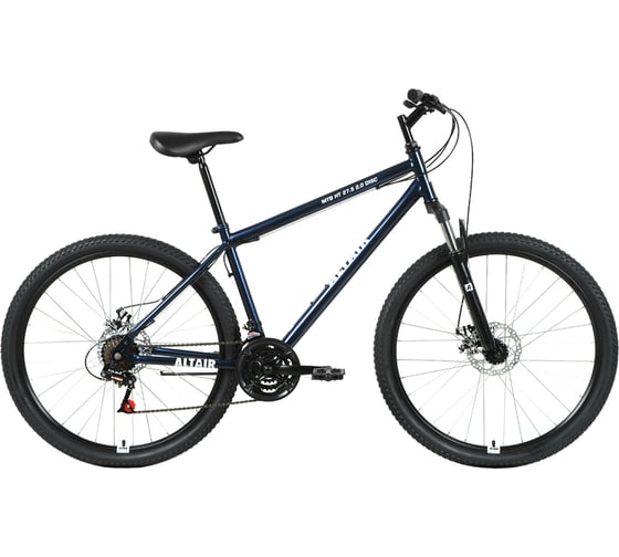 Велосипед ALTAIR MTB HT 27.5, 1.0 disc, темно-синий/серебристый RBKT1M17G003 1