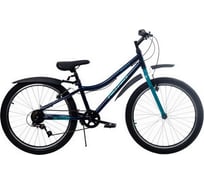 Велосипед ALTAIR MTB HT 24, 1.0 disc, темно-синий/мятный RBKT11N46003