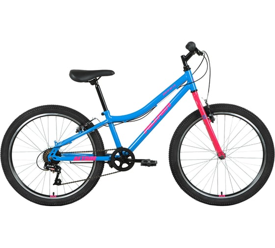 Велосипед ALTAIR MTB HT 24, 1.0 disc, голубой/розовый RBKT11N46004 1