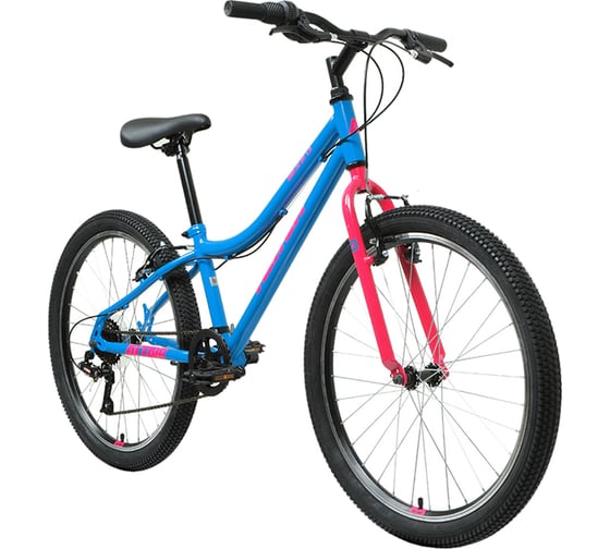 Велосипед ALTAIR MTB HT 24, 1.0 disc, голубой/розовый RBKT11N46004