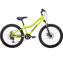 Велосипед ALTAIR MTB HT 24, 2.0 disc, ярко-зеленый/черный RBKT11N4P004