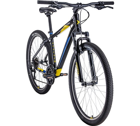 Велосипед FORWARD APACHE 27.5, 1.2, черный/желтый RBKW1M37G010