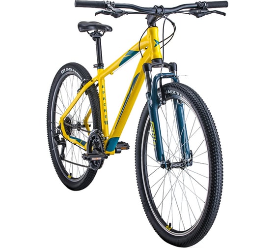 Велосипед FORWARD APACHE 27.5, 1.2, желтый/зеленый RBKW1M37G008