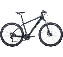 Велосипед FORWARD APACHE 27.5, 3.2 disc, черный матовый/черный RBKW1M37G052