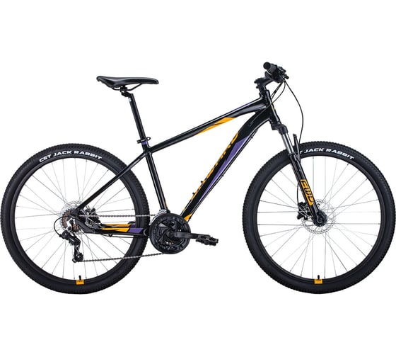 Велосипед FORWARD APACHE 27.5, 3.2 disc, черный/оранжевый RBKW1M37G046 1