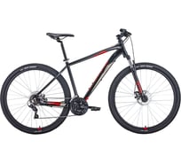 Велосипед FORWARD APACHE 29, 2.2 disc, черный/красный RBKW1M39G002