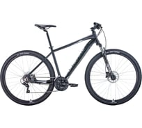 Велосипед FORWARD APACHE 29, 3.2 disc, черный матовый/серебристый RBKW1M39G023