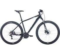 Велосипед FORWARD APACHE 29, 3.2 disc, черный матовый/серебристый RBKW1M39G028