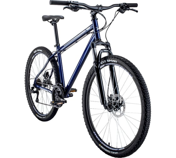 Велосипед FORWARD SPORTING 27.5, 3.0 disc, темно-синий/серый RBKW1MN7Q022