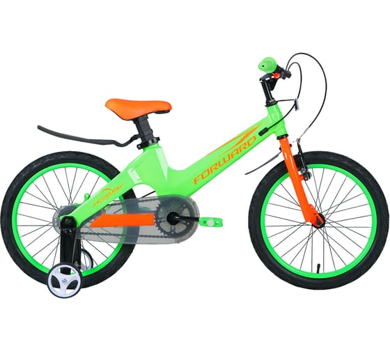 Велосипед FORWARD COSMO 16, 2.0 disc, 2020-2021 г, зеленый 1BKW1K7C1014