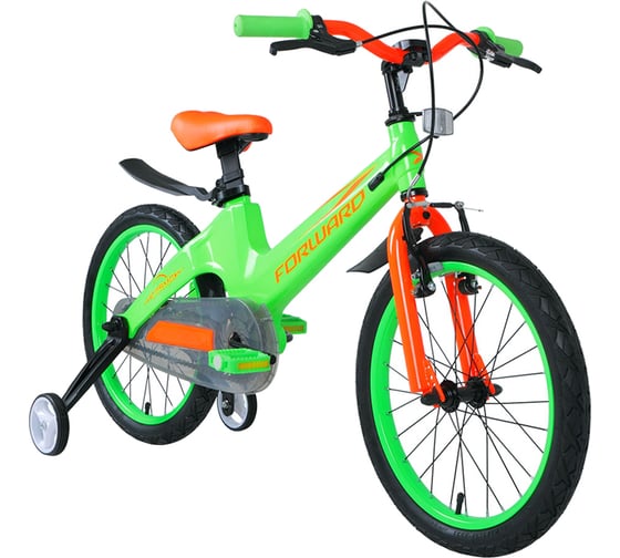 Велосипед FORWARD COSMO 16, 2.0 disc, 2020-2021 г, зеленый 1BKW1K7C1014