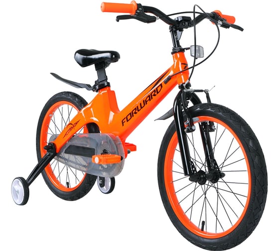 Велосипед FORWARD COSMO 16, 2.0 disc, 2020-2021 г, оранжевый 1BKW1K7C1007