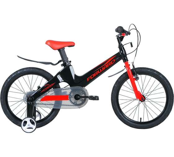 Велосипед FORWARD COSMO 16, 2.0 disc, 2020-2021 г, черный/красный 1BKW1K7C1012 1