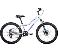 Велосипед FORWARD IRIS 24, 2.0 disc, белый/розовый RBKW17N46006