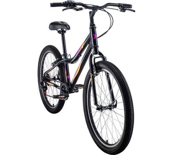 Велосипед FORWARD IRIS 24, 1.0 disc, темно-серый/розовый RBKW17N46002