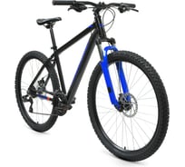 Велосипед FORWARD EDGE 27.5, 2.0 disc, рост 18, 2019-2020 г, черный/синий RBKW0M67Q047
